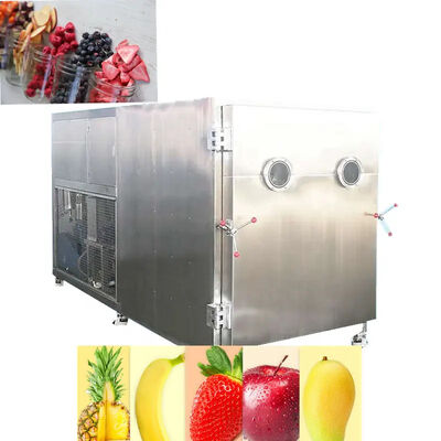 İyi fiyat Industry Vacuum Freeze Dryer Machine Strawberry Fruit And Vegetable 120Kw 25kg / Batch çevrimiçi