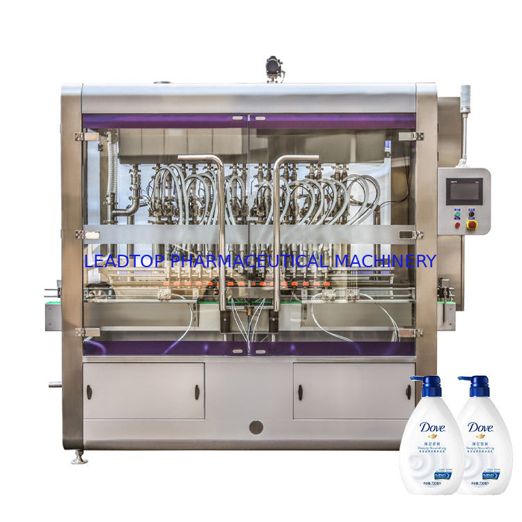 Rotary Sıvı Şişe Doldurma Makinesi 16 Doldurma Düzeni 50-5000ml Aralık 8 Kw Güç kaynağı