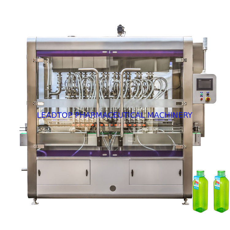 16 nozzle döner otomatik sıvı şişe doldurma makinesi 8 Kw güç tüketimi ile CE sertifikalı