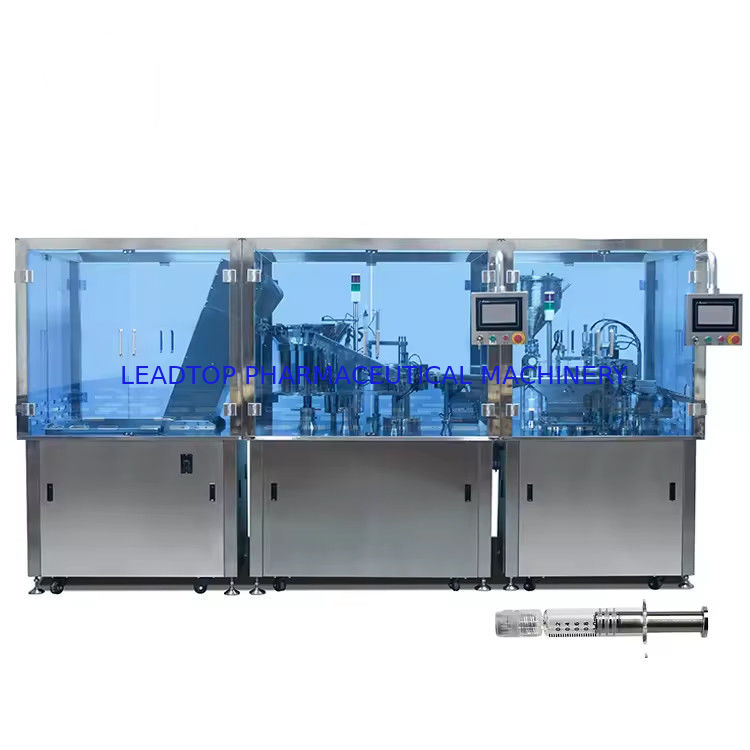 Otomatik PLC Kontrollü Şırınga Doldurma Makinesi 1700-2800 P/h büyük üretim kapasitesi ile