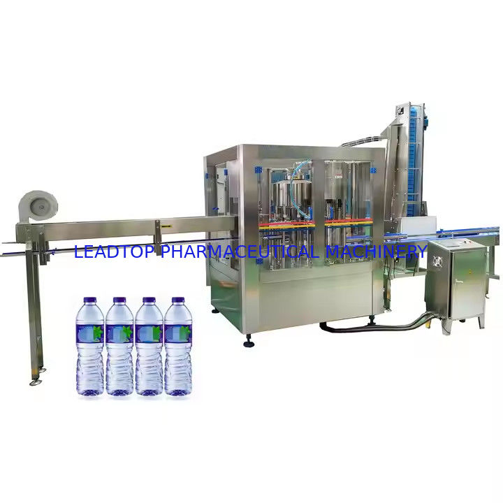 Su içecekleri doldurmak için 21 tonluk otomatik sıvı doldurma makinesi 0.2-2.5L