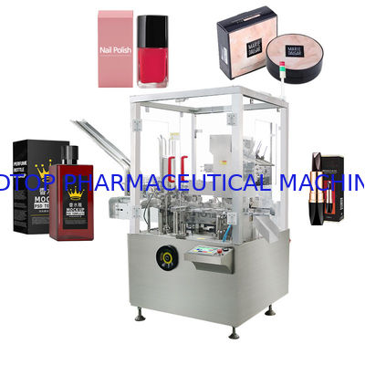 İyi fiyat Pet Şişe Otomatik Kartonlama Makinesi Ruj Oje Parfüm Şişeleri Dikey çevrimiçi
