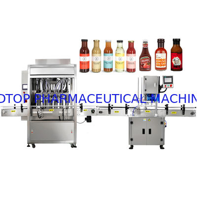 İyi fiyat Tam otomatik döner sıvı şişe kavanoz doldurma makinesi çevrimiçi