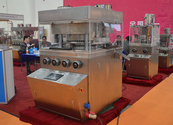 İyi fiyat 37 İstasyonlu Özelleştirilebilir Yuvarlak / Düzensiz Şekilli Döner Tablet Pres Makinesi çevrimiçi